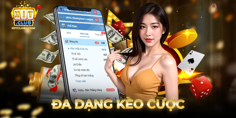 Đa dạng kèo cược trên thể thao Hitclub để lựa chọn