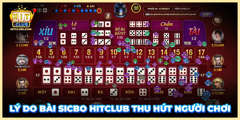 Lý do bài Sicbo Hitclub thu hút người chơi