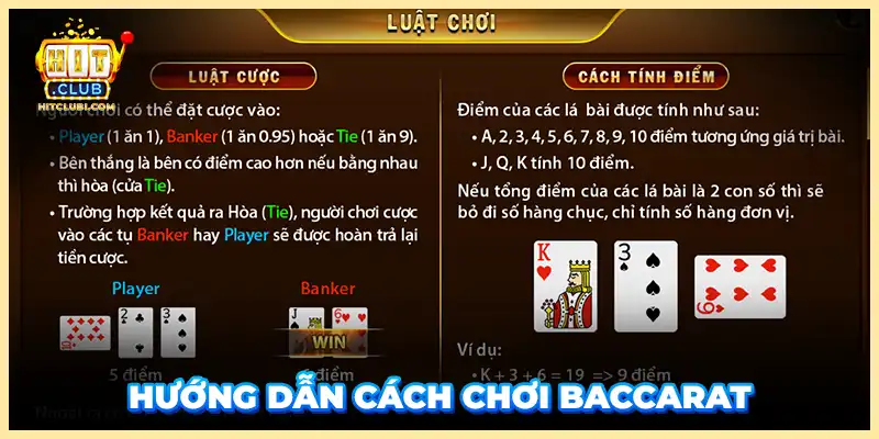 Hướng dẫn cách chơi Baccarat