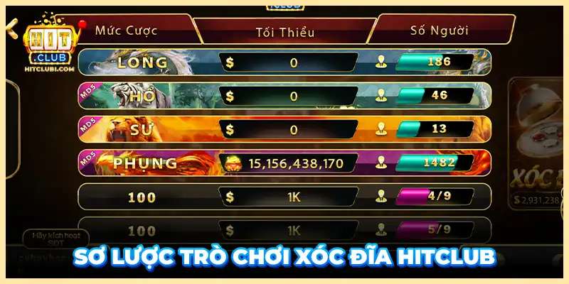 Sơ lược trò chơi xóc đĩa Hitclub